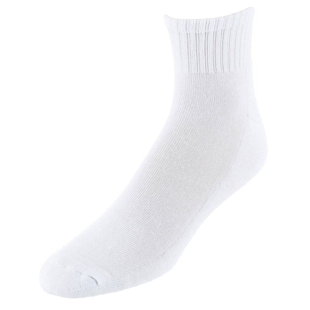 CTM Men's Half Cushioned Assorted Colors Quater Socks (3 Pairs)